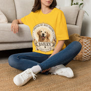 Dog Lover T-Shirt — “Forever My Best Friend” Personalized Golden Retriever Tee