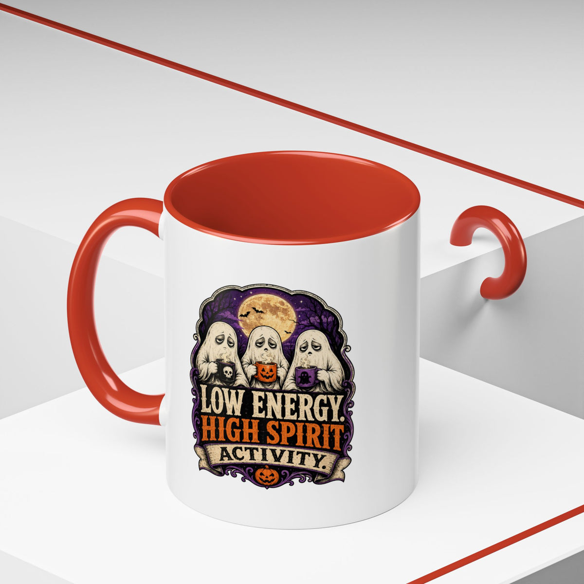 Halloween  Low Energy High Spirit Accent Coffee Mug