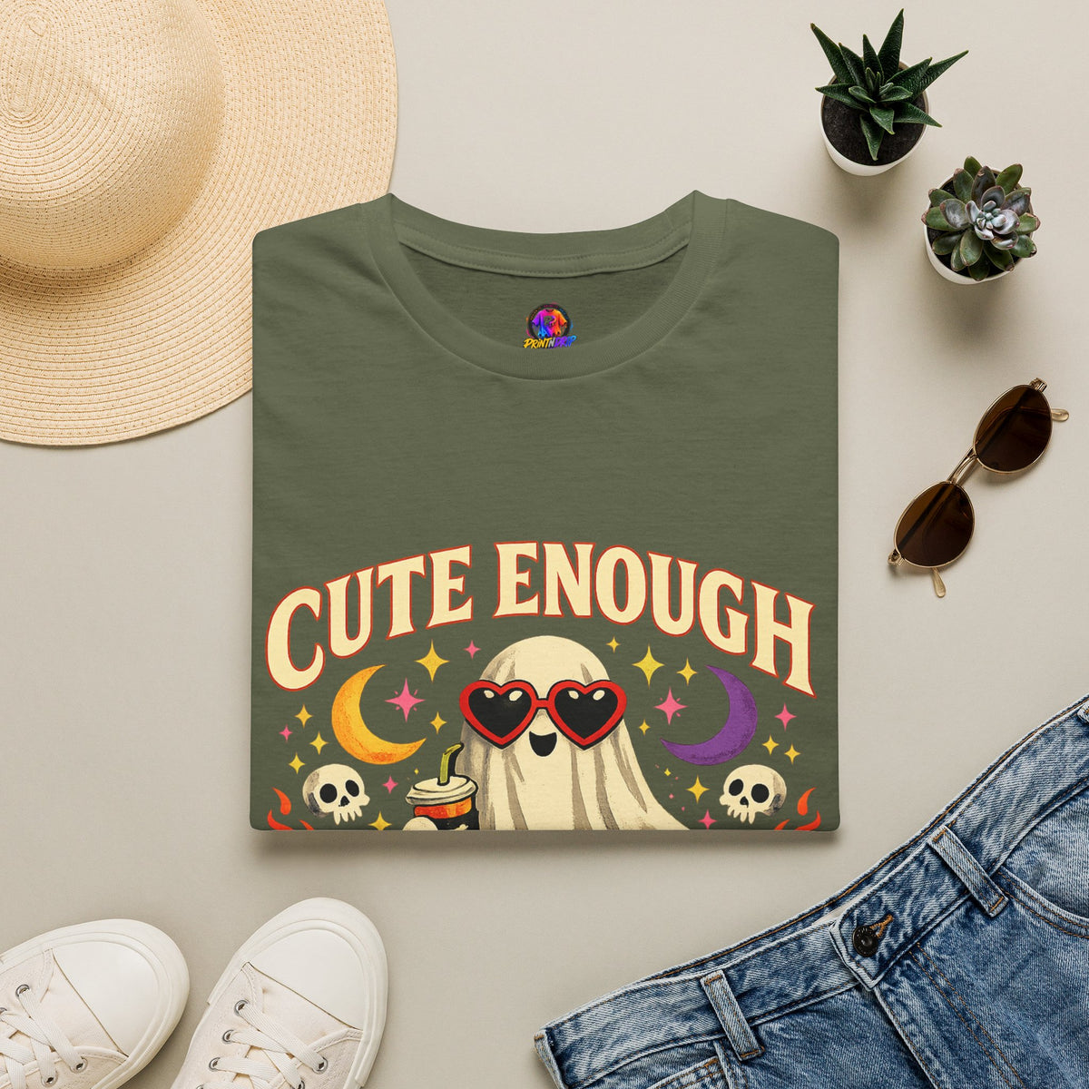 Halloween Cute Enough Unisex Softstyle T-Shirt