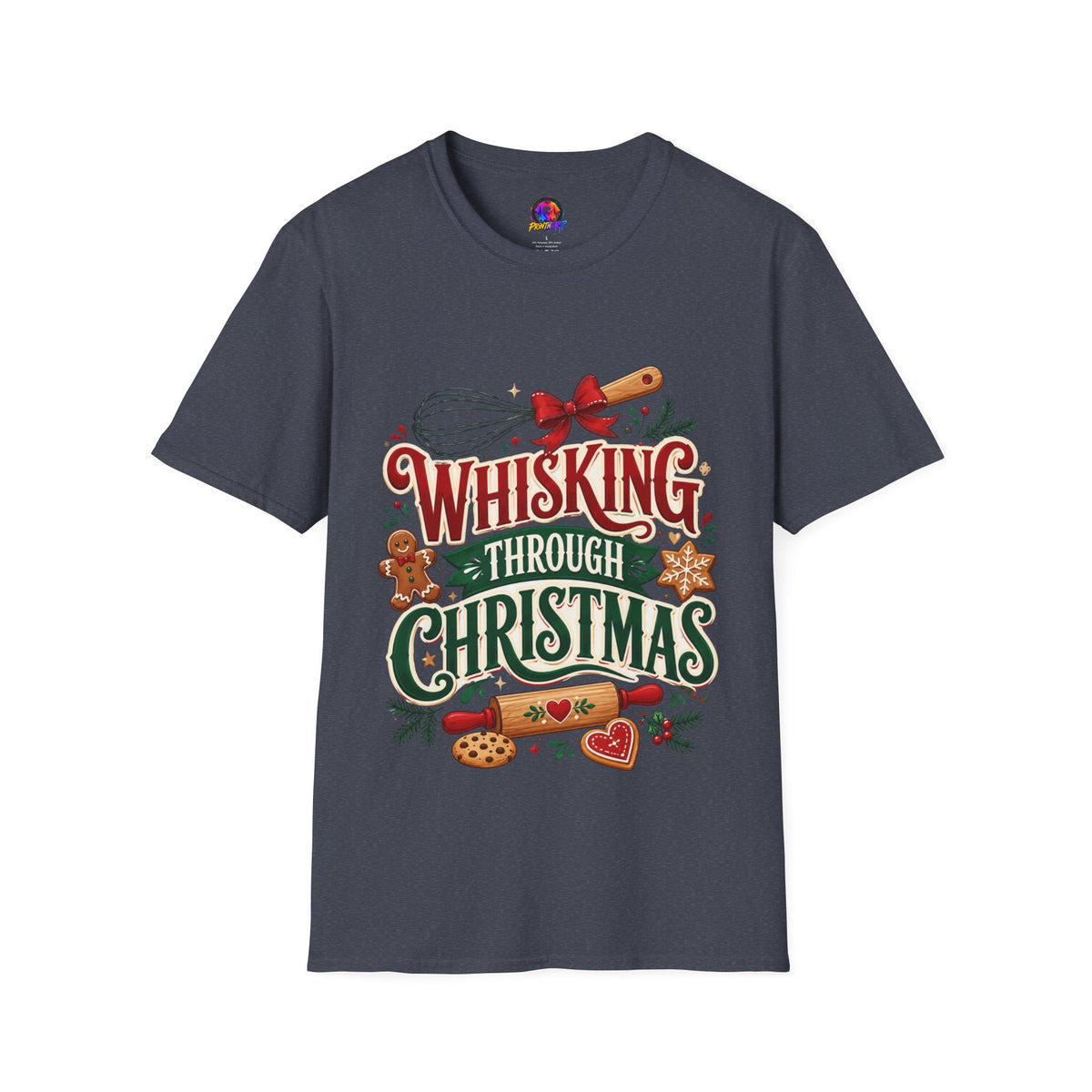 Christmas Baking T‑Shirt — "Whisking Through Christmas" Holiday Tee