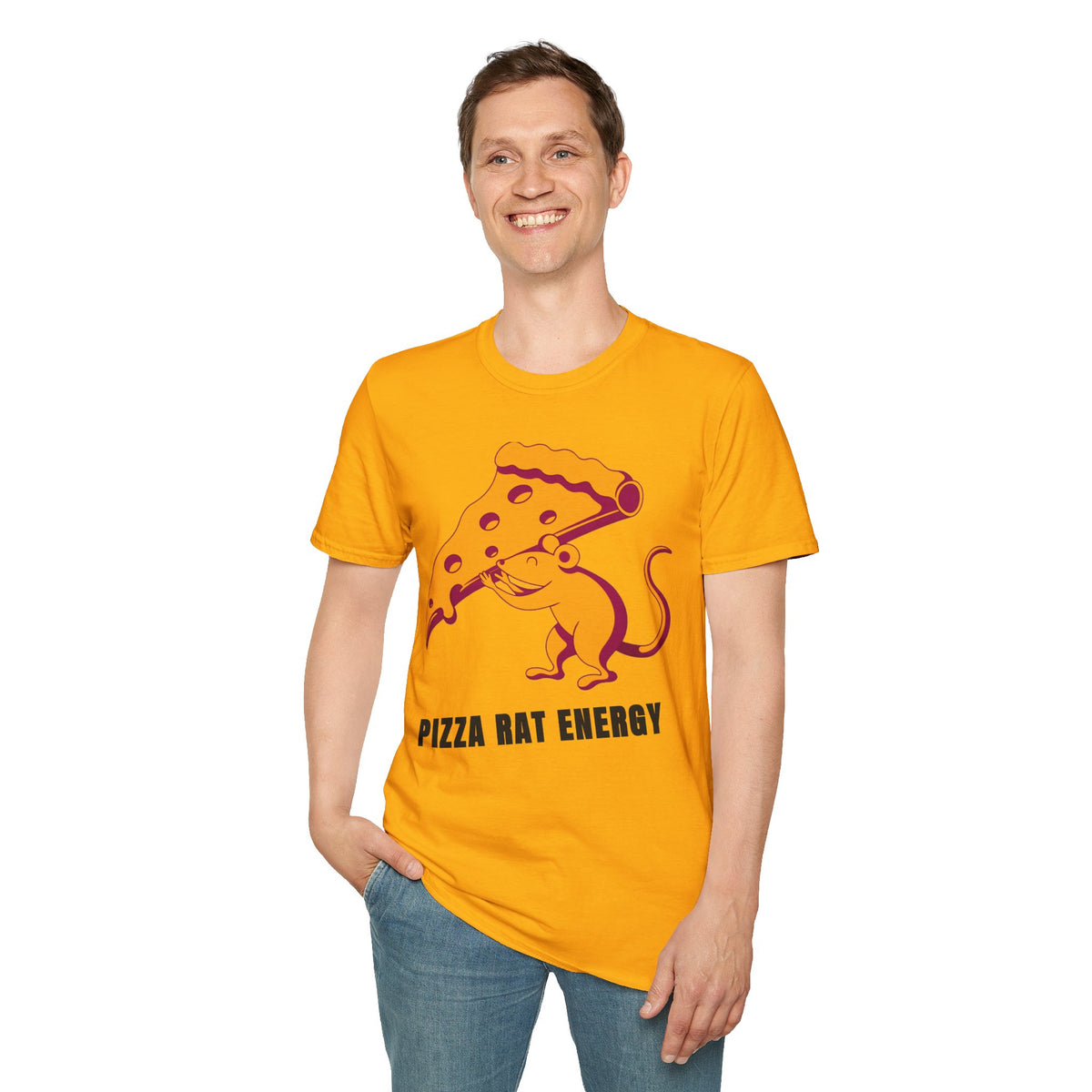 Pizza Rat Energy T-Shirt — Funny Pizza Slice & Rat Graphic Tee - Trending Now - September 2026