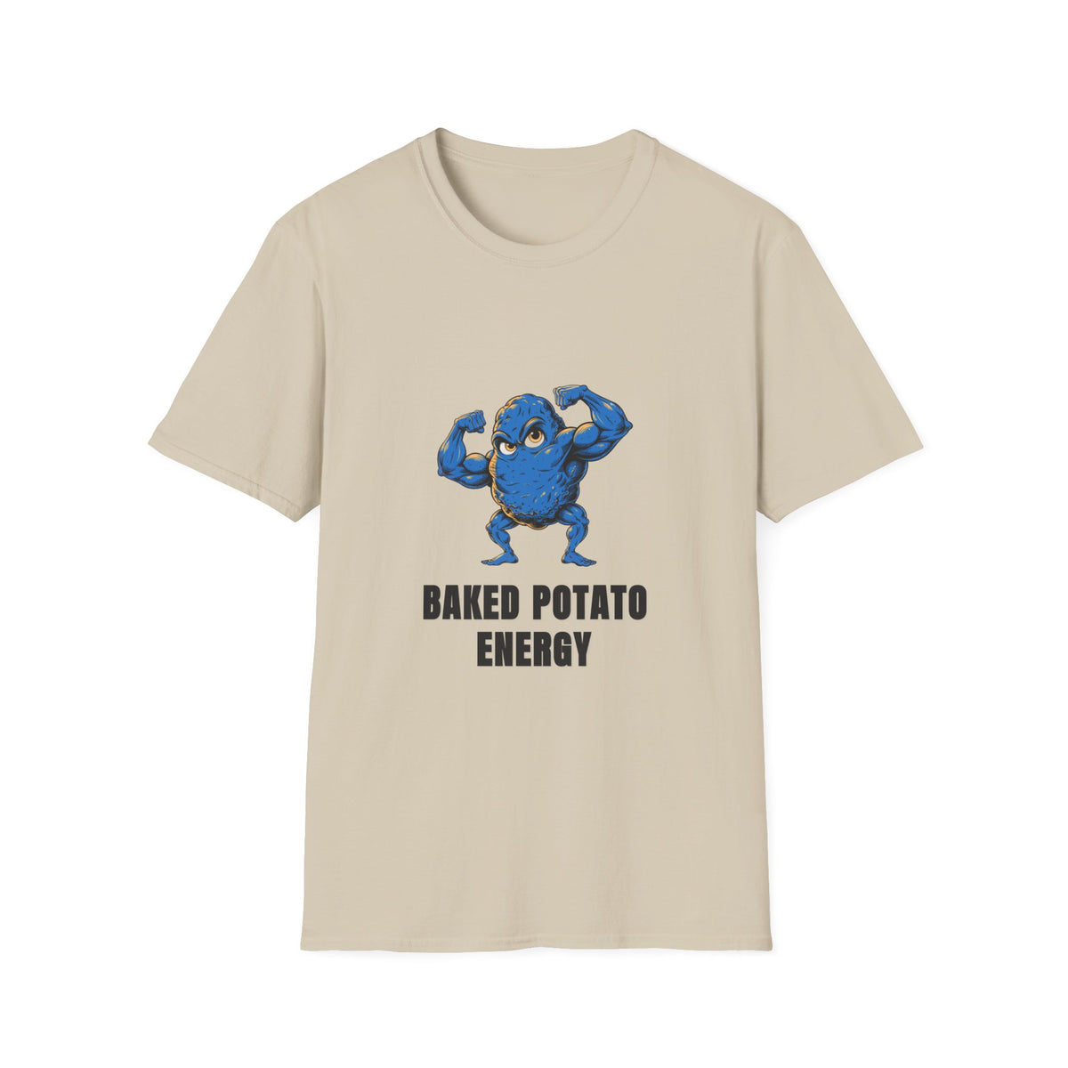 Baked Potato Energy T-Shirt — Funny Muscular Potato Graphic Tee - Trending Now - August 2026