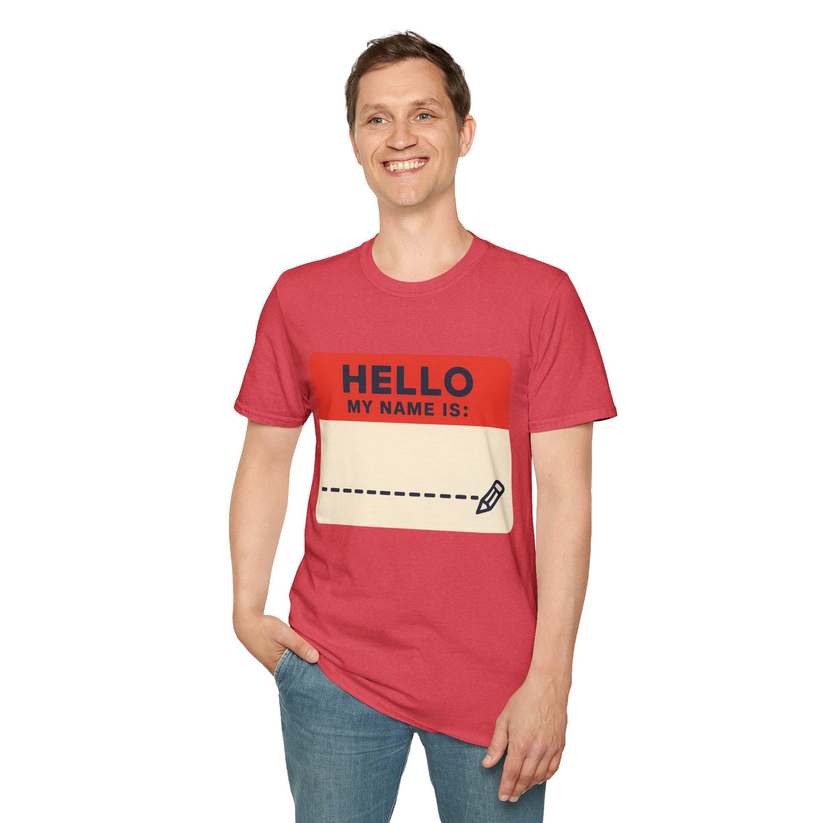 Hello My Name Is Name Tag T-Shirt — Funny Novelty Graphic Tee - Trending Now - August 2026