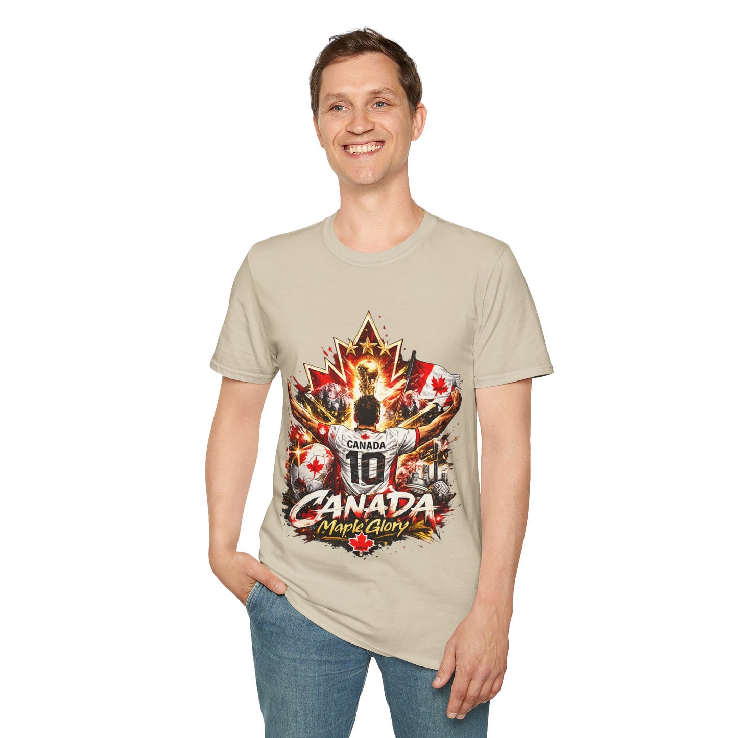 Canada Maple Glory T‑Shirt — Vintage Canadian Maple Leaf Graphic Tee