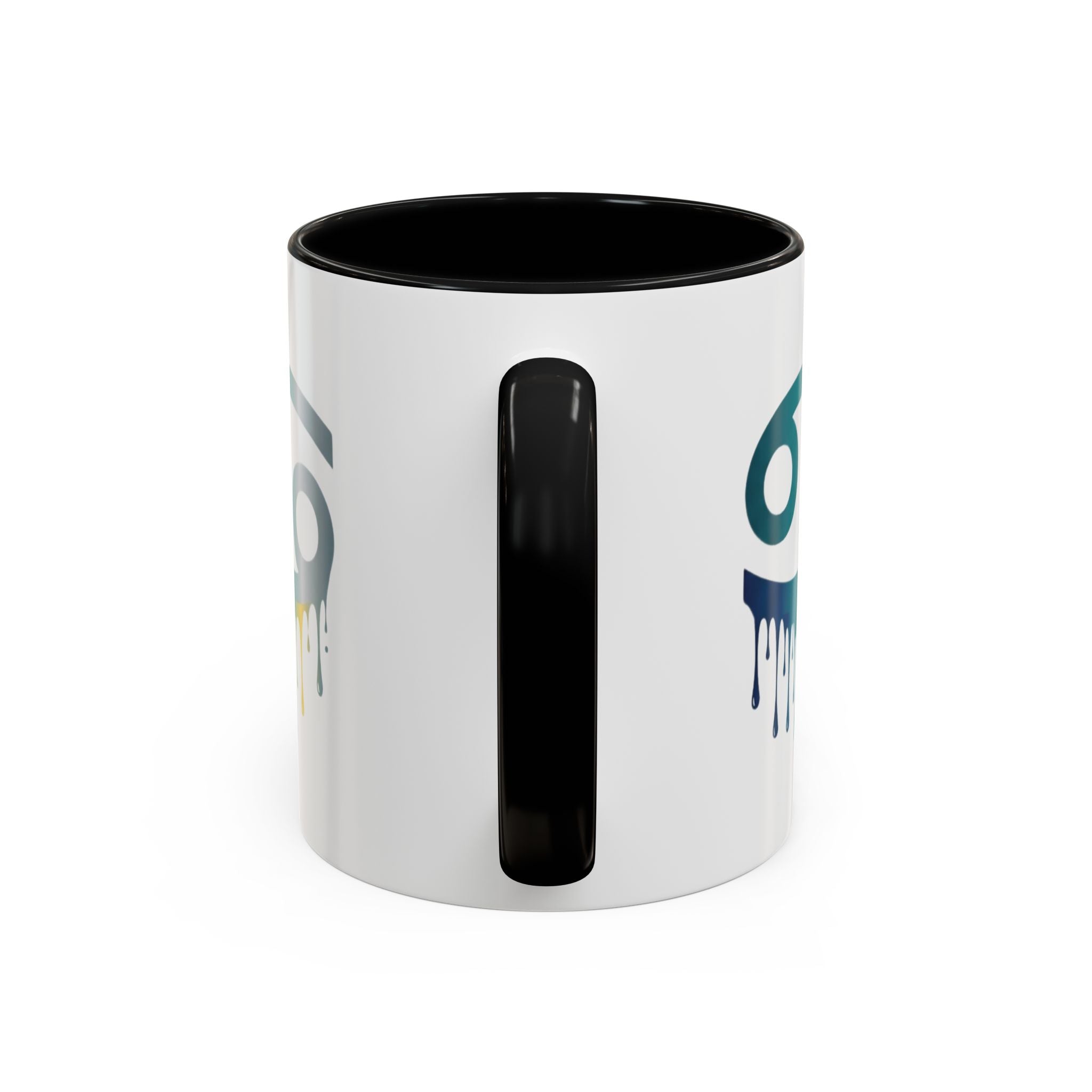 Cancer Zodiac Drip Accent Coffee Mug — Astrology Horoscope Gift
