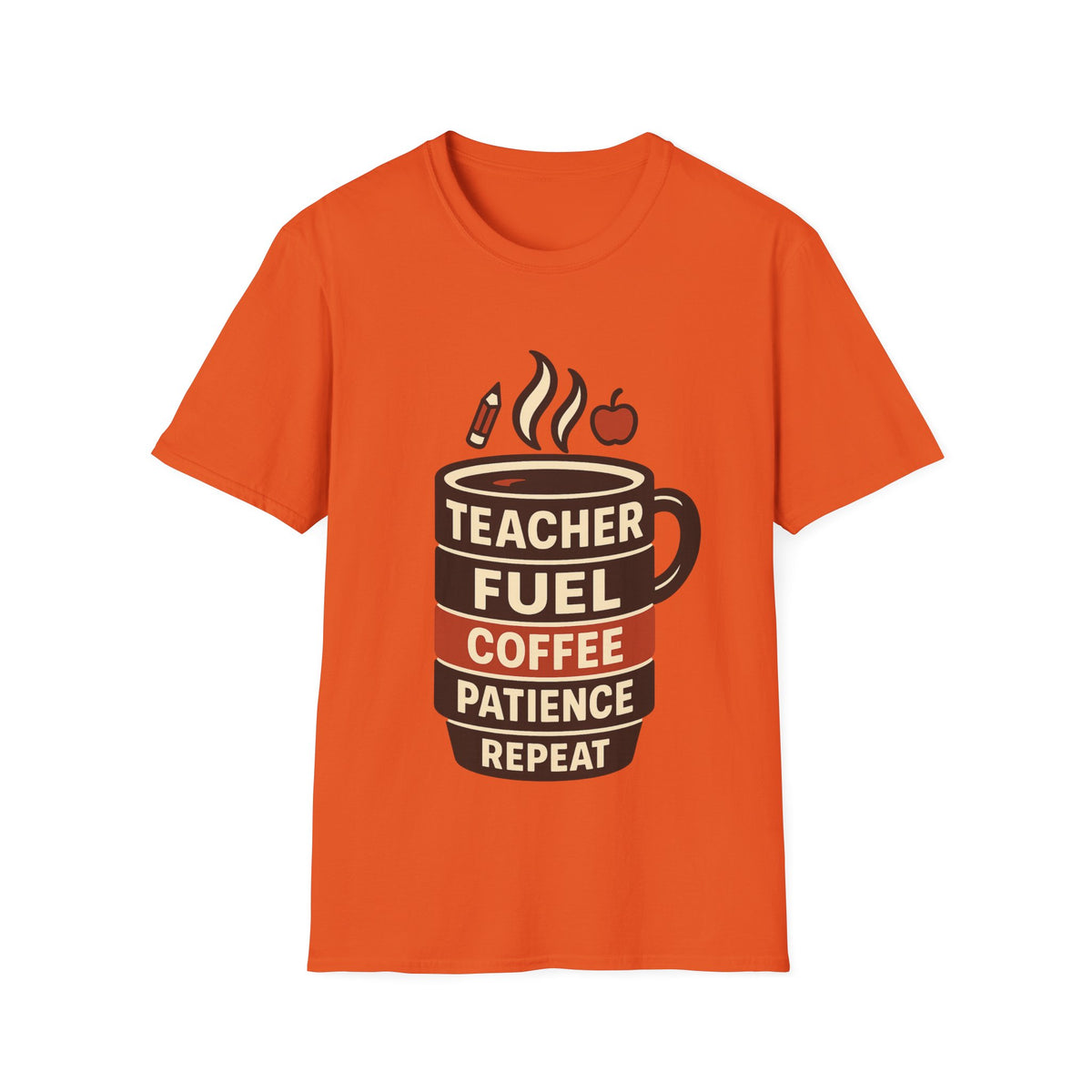 Teacher Fuel Coffee T-Shirt — 'Teacher Fuel: Coffee, Patience, Repeat' Shirt - Trending Now - August 2026