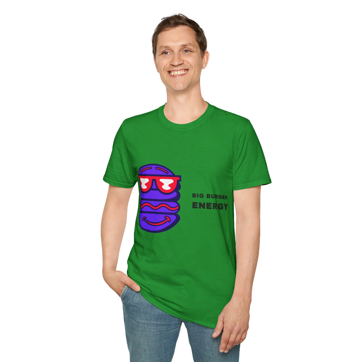 Big Bubbly Energy T-Shirt — Fun Sunglasses Emoji Graphic Tee - Trending Now - September 2026