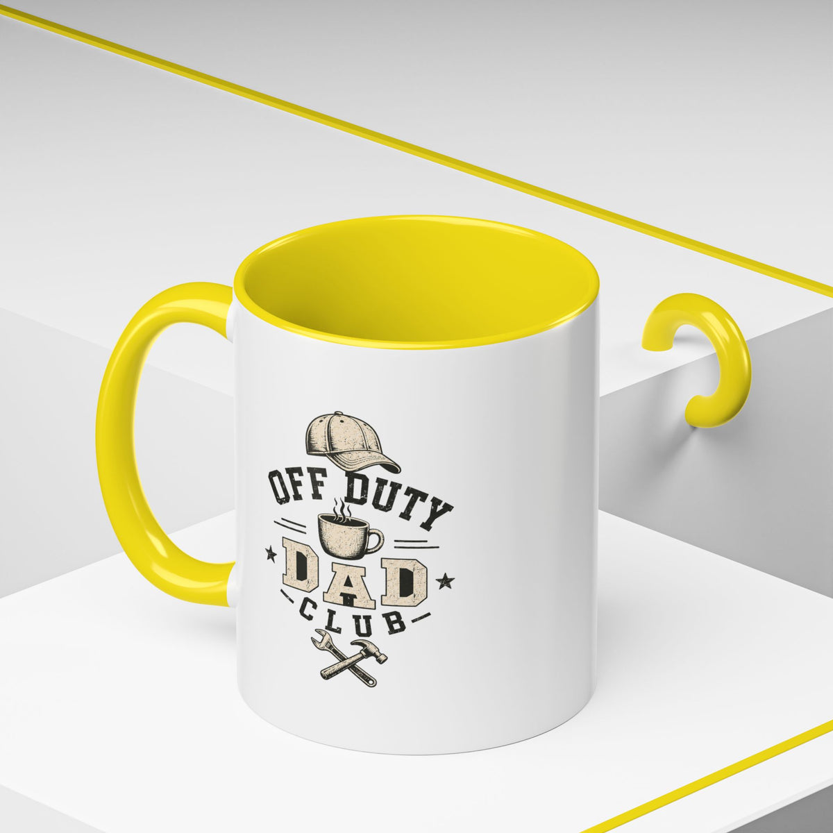 Milo Bailey Dog Dad Mom Off Duty Dad Club Coffee Mug — Funny Father’s Day Accent Mug