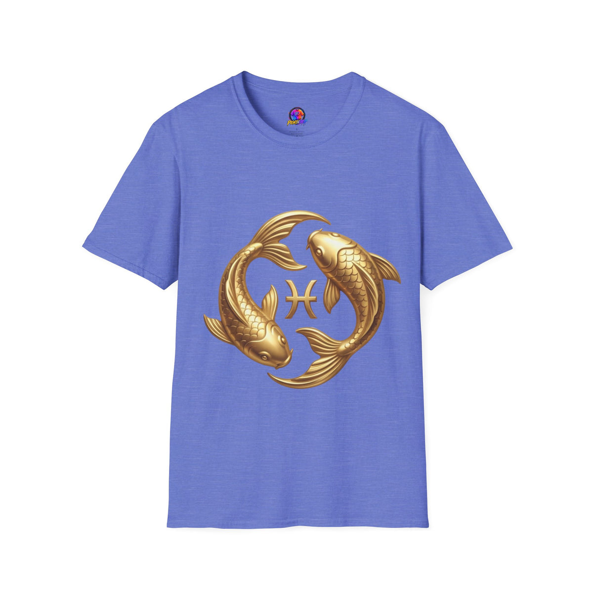 Pisces Gold Fish T-Shirt — Zodiac Symbol Astrology Tee