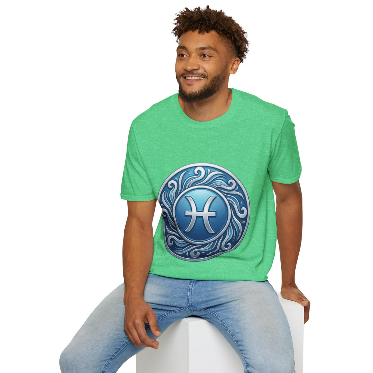 Pisces Zodiac T-Shirt – Blue Water Sign Astrology Tee