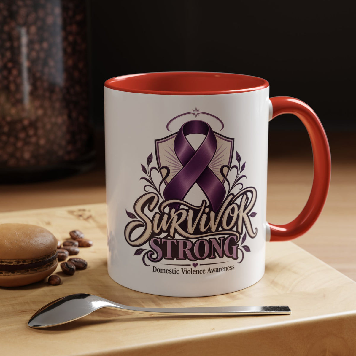 Domestic Violence Awareness Survivor Strong Coffee Mug