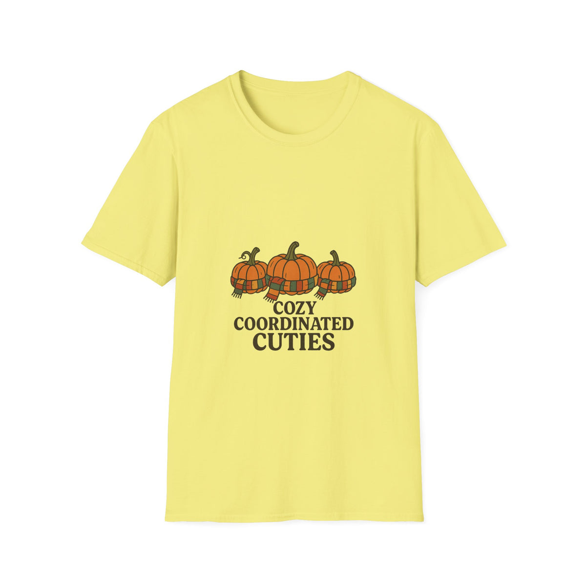 Cozy Coordinated Cuties Pumpkin Fall T-Shirt - Trending Now - October 2026