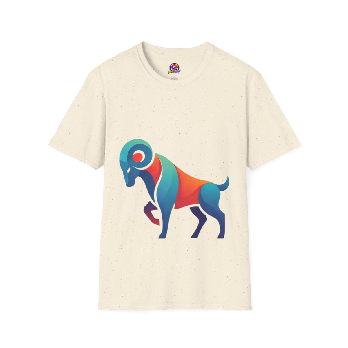 Ram Graphic T-Shirt — Colorful Geometric Sheep/Goat Art