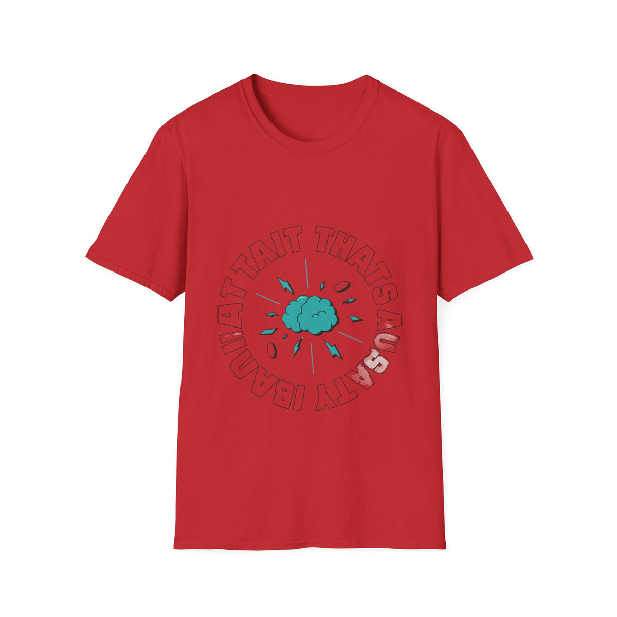 "That's Anxiety" Brain Storm Circular Graphic Tee - Trending Now - September 2026