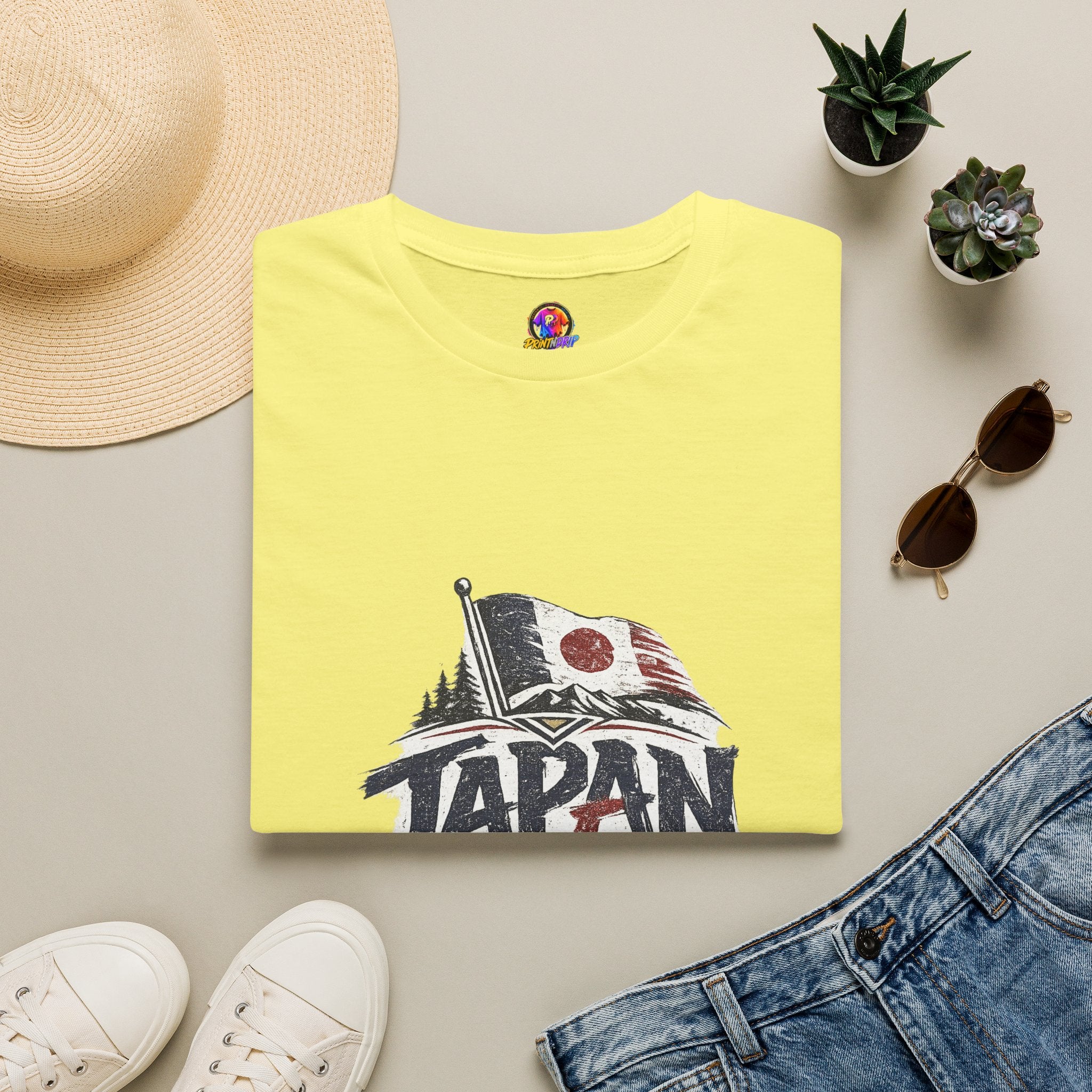 Japan Soccer T-Shirt – Vintage Flag & Crest Football Tee