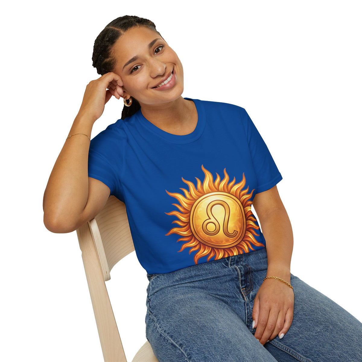Leo Sun T‑Shirt — Zodiac Sunburst Graphic Tee