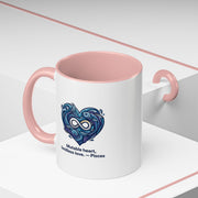 Pisces Heart Coffee Mug — "Mutable heart, limitless love" Zodiac Gift