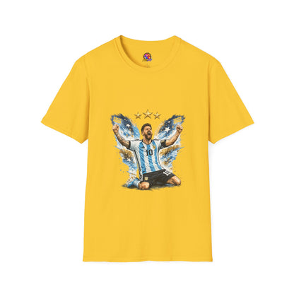 Argentina Soccer Legend Argentina T-Shirt — Celebratory Messi Design