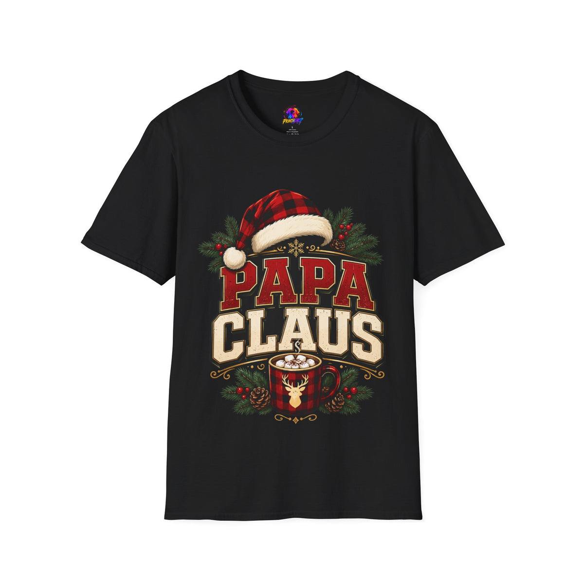 Papa Claus T-Shirt — Festive Holiday Dad Christmas Tee