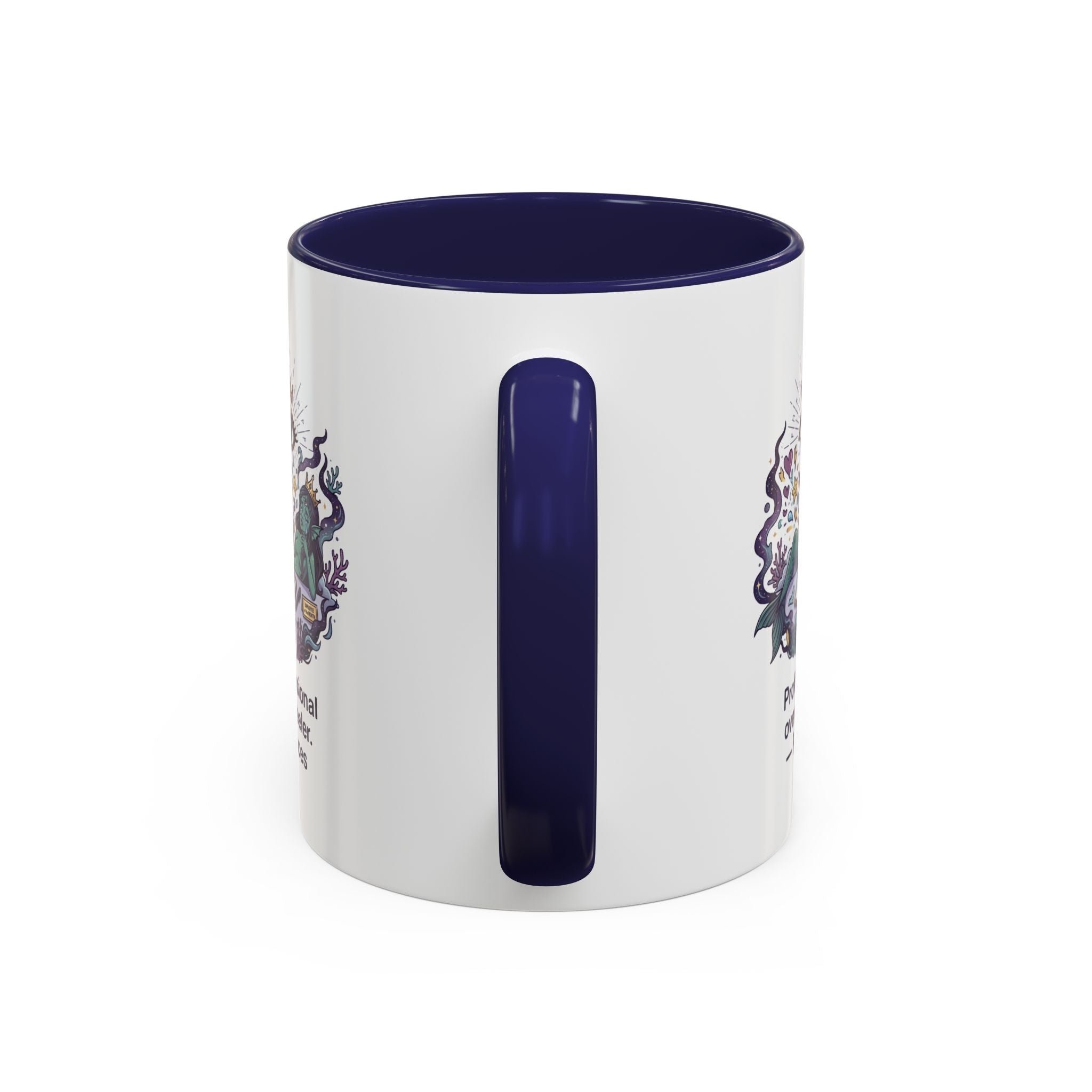 Pisces Coffee Mug — "Professional Over-feeler" Zodiac Accent Mug (11/15oz)