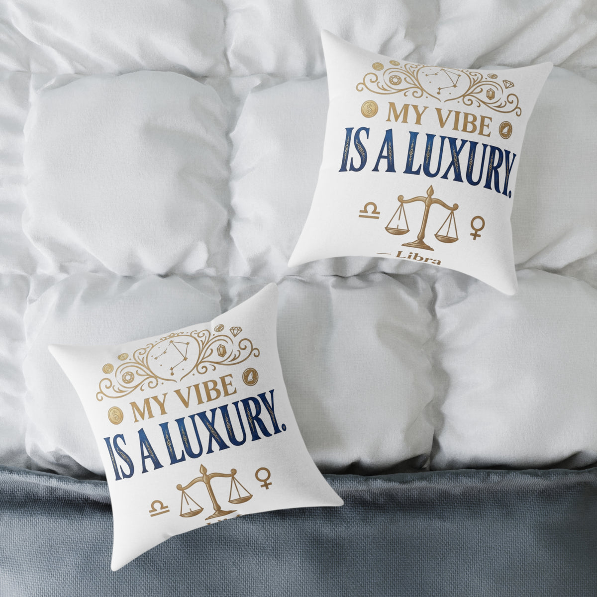 Libra Zodiac My Vibe Is A Luxury  Square Poly Canvas Pillow
