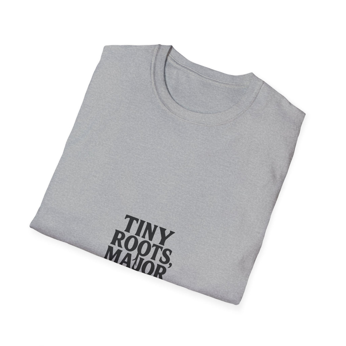 "Tiny Roots Major Flex" Funny Plant Parent Tee - Minimalist Houseplant Slogan White T-Shirt - Trending Now - September 2026
