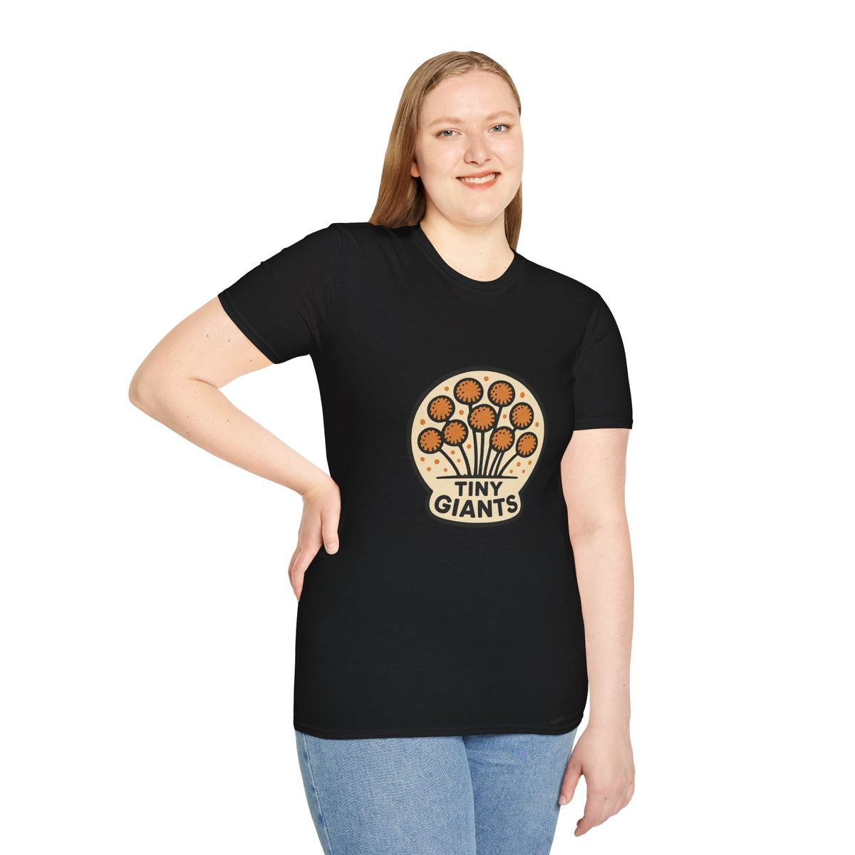 Tiny Giants Mushroom T-Shirt — Vintage Psychedelic Fungi Graphic Tee