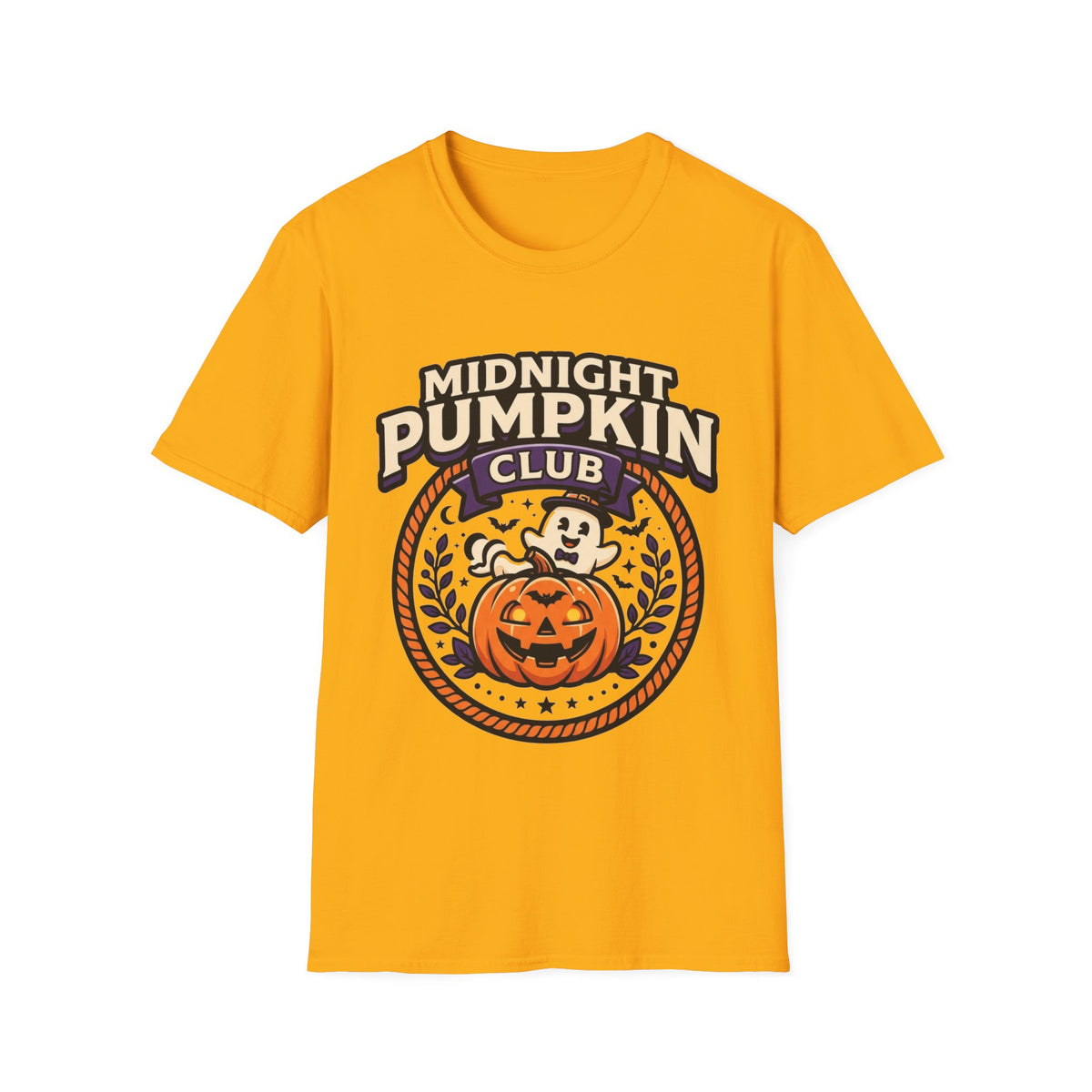 Midnight Pumpkin Club T-Shirt — Halloween Pumpkin Graphic Tee - Trending Now - August 2026