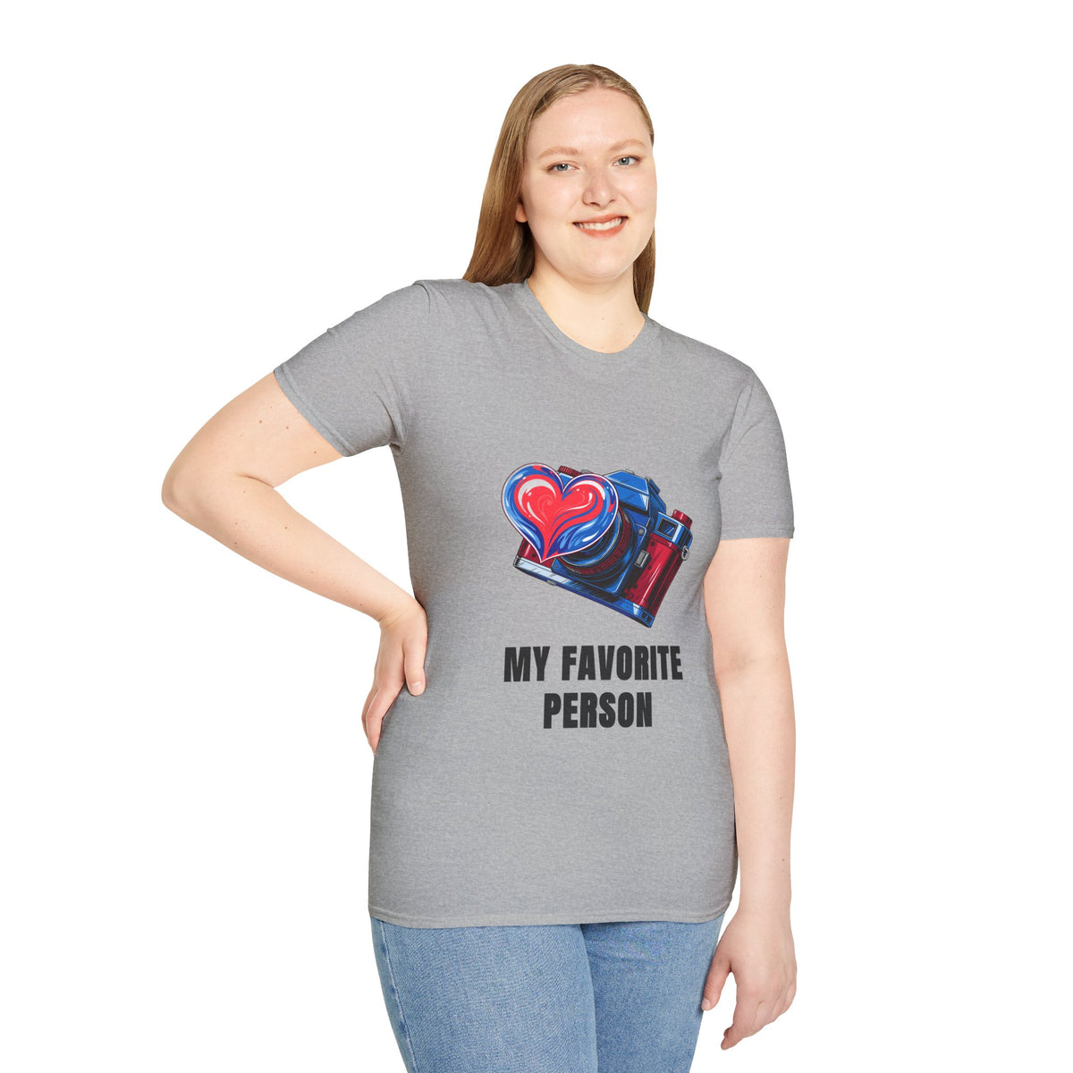 My Favorite Person Camera Heart T-Shirt — Photography Lover Graphic Tee - Trending Now - August 2026