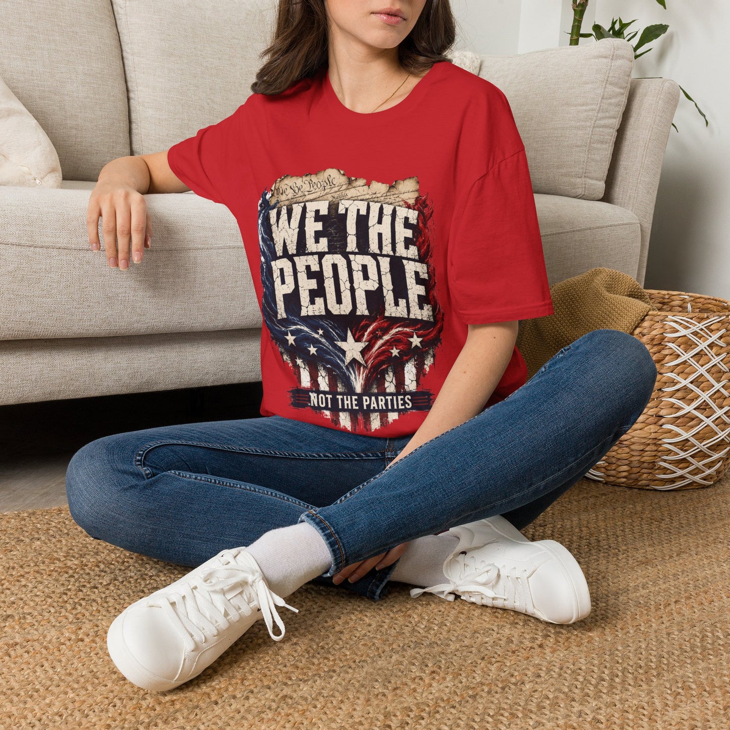We The People T‑Shirt — Patriotic Americana Tee with ‘We The People’ Design