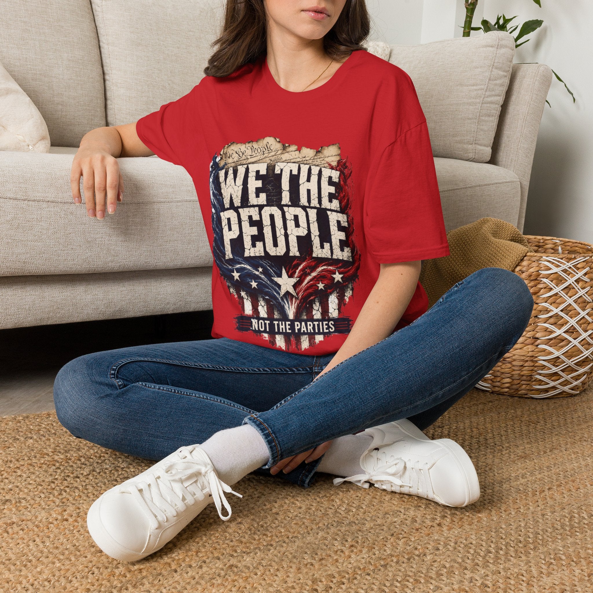 We The People T‑Shirt — Patriotic Americana Tee with ‘We The People’ Design