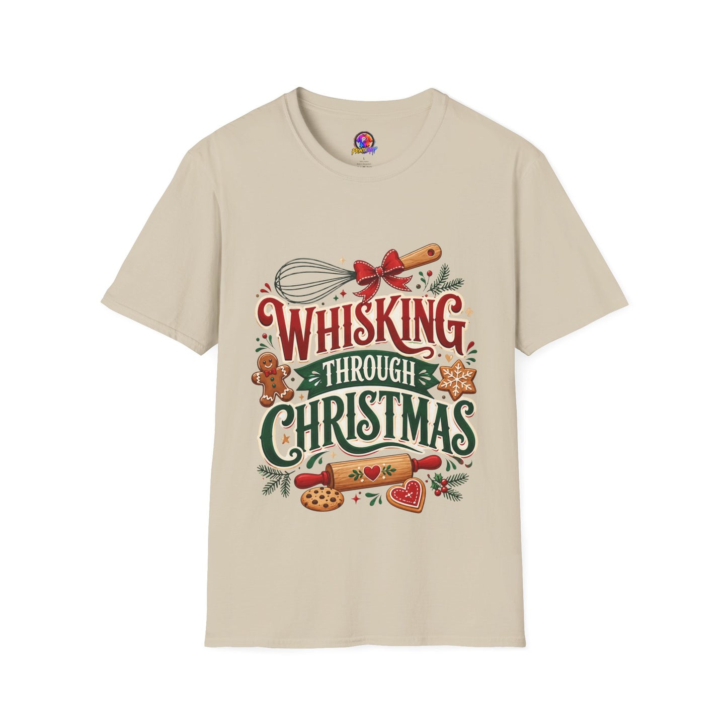 Christmas Baking T‑Shirt — "Whisking Through Christmas" Holiday Tee