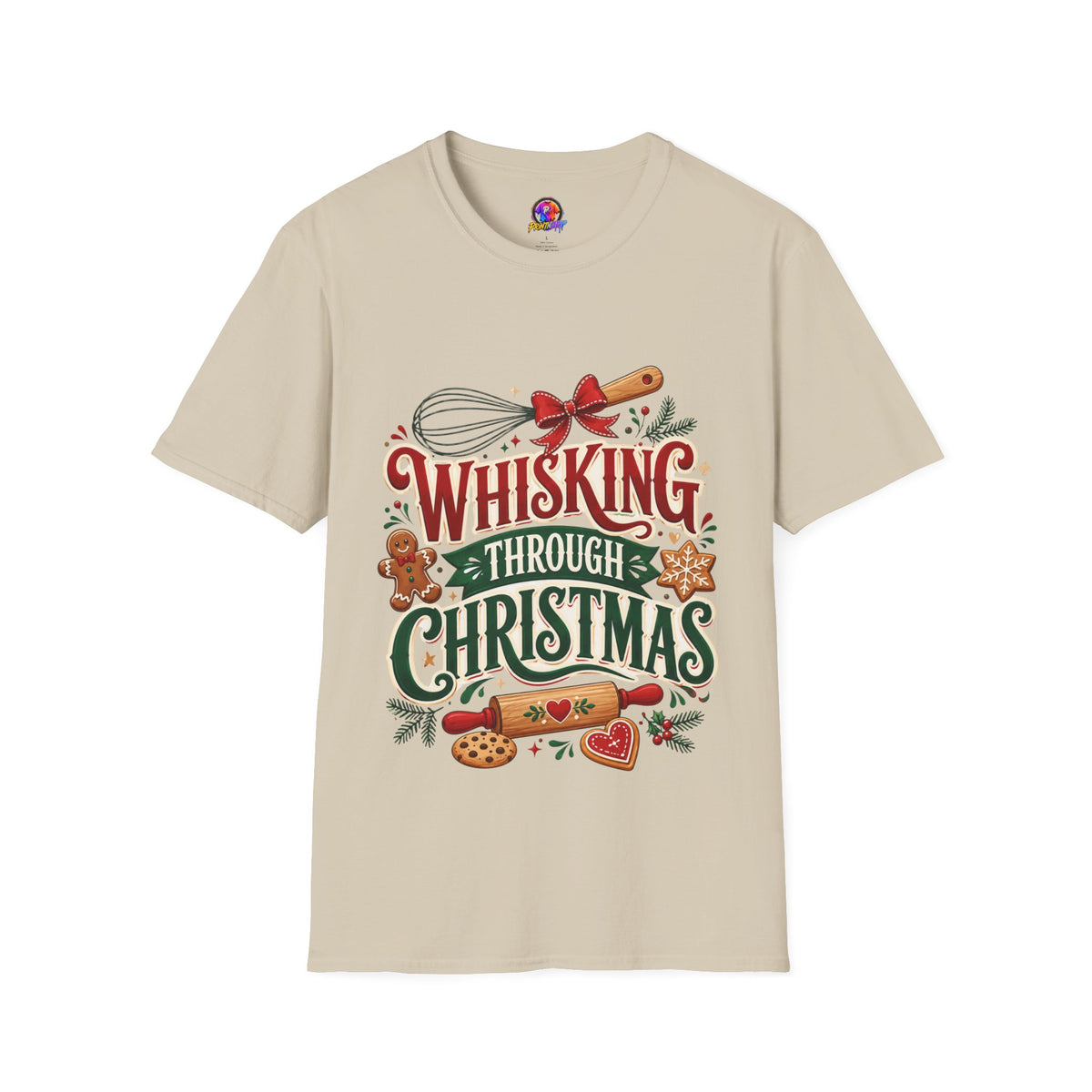 Christmas Baking T‑Shirt — "Whisking Through Christmas" Holiday Tee