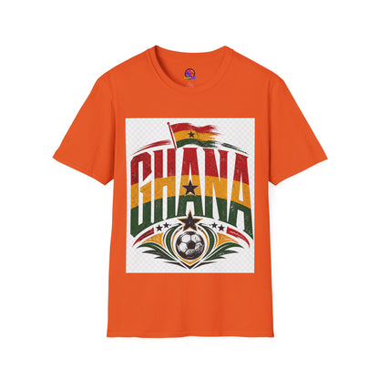 Ghana Flag Soccer T-Shirt — Retro Ghana Pride Football Tee
