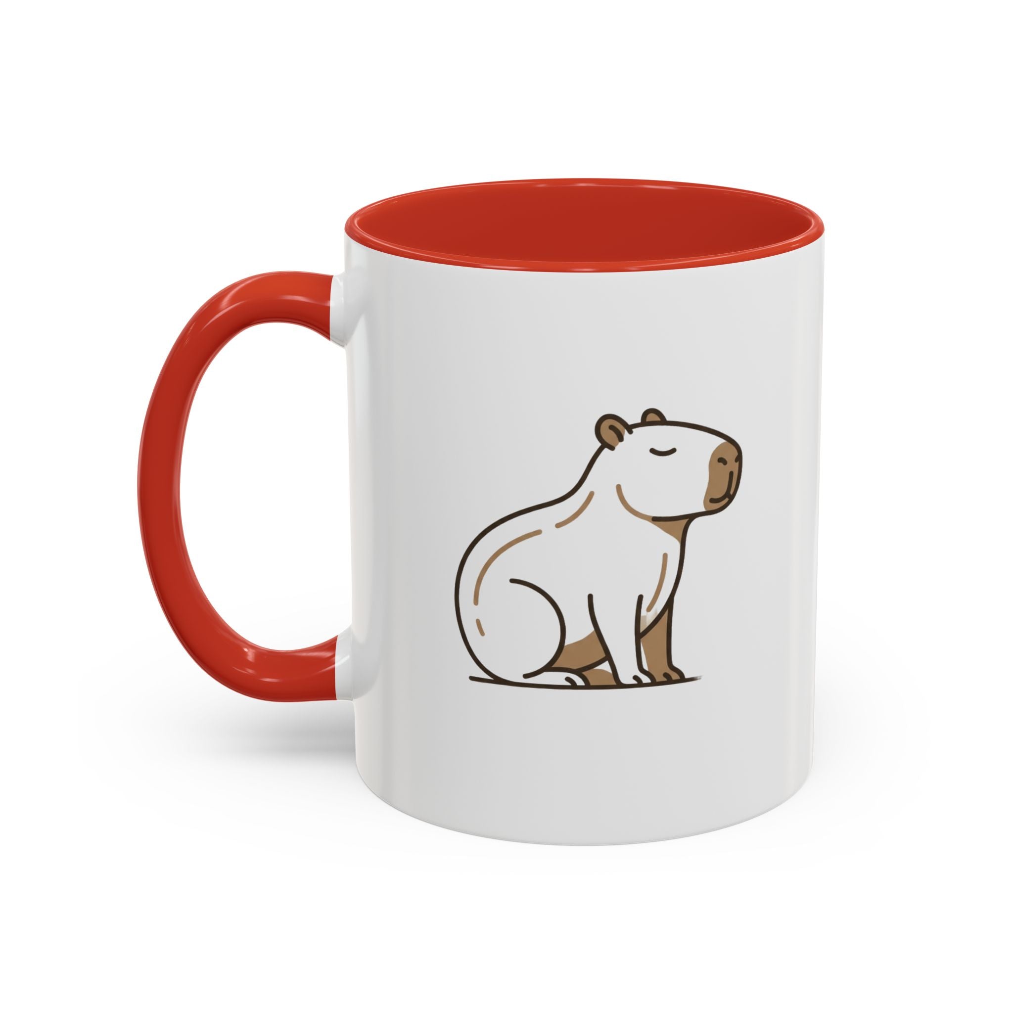 Funny Capybara Coffee Mug — Cute Relaxed Capybara Accent Mug