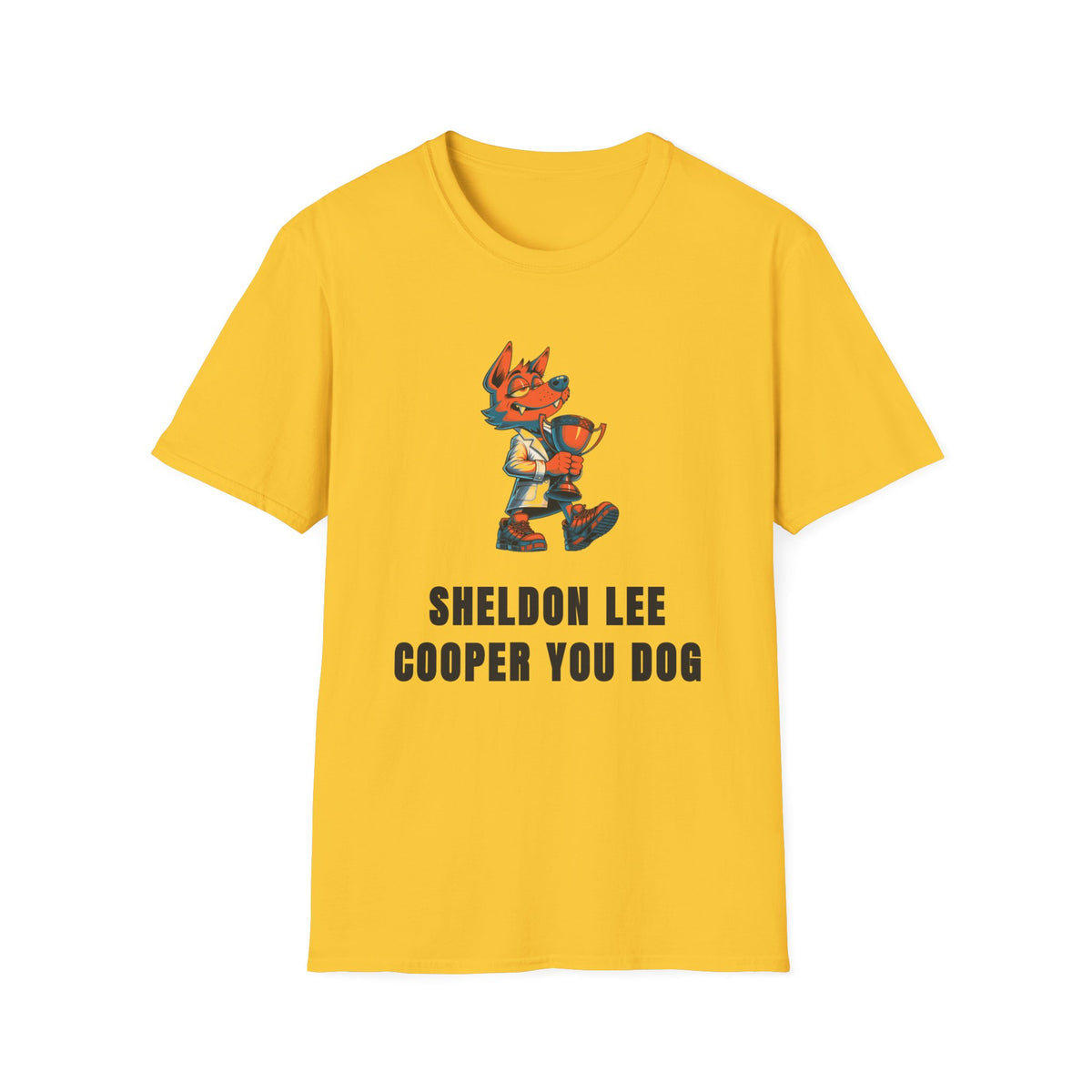 Cute Red Fox Graphic T-Shirt — "Sheldon Lee Cooper You Dog" - Trending Now - September 2026