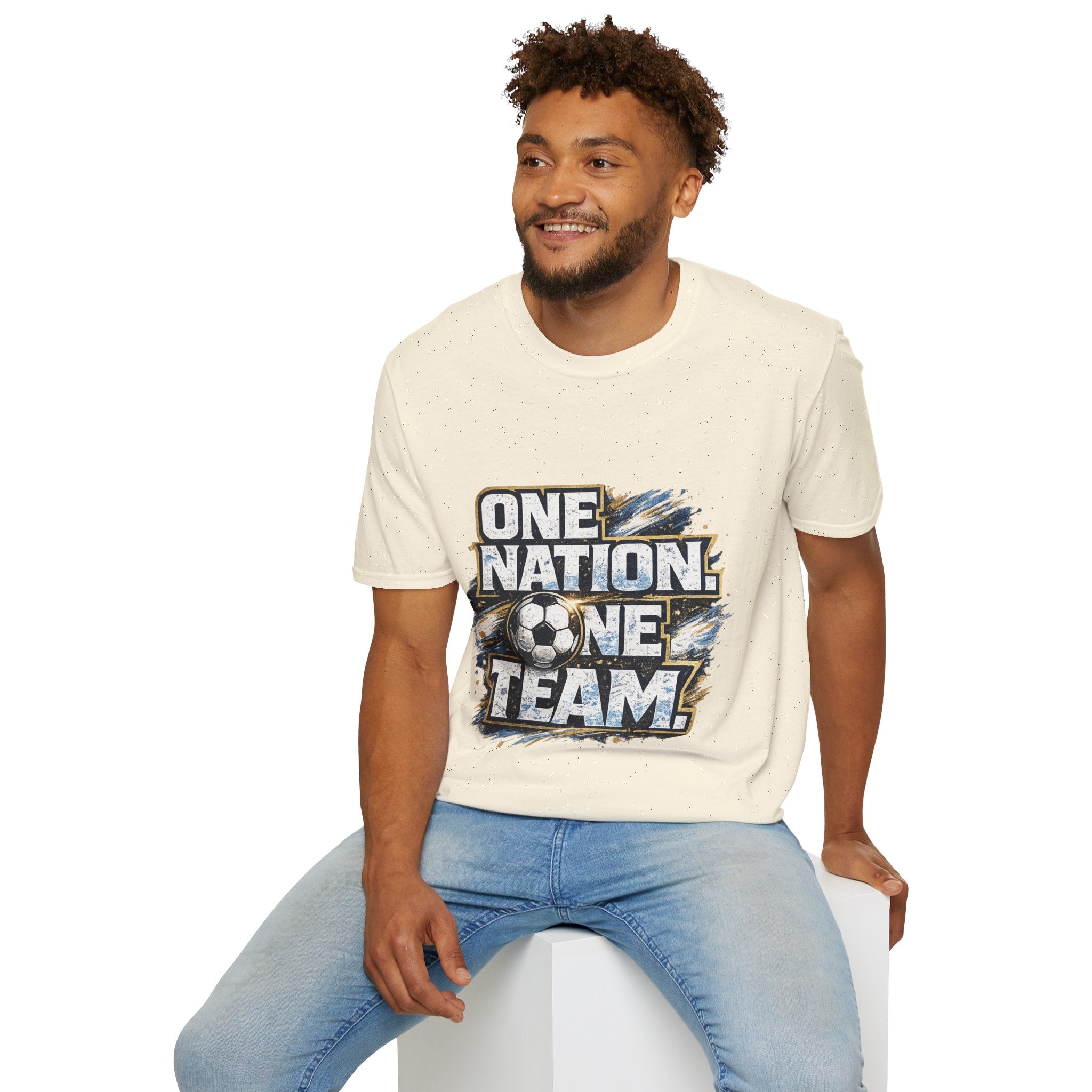 One Nation One Team Soccer T-Shirt — Supportive Fan Tee