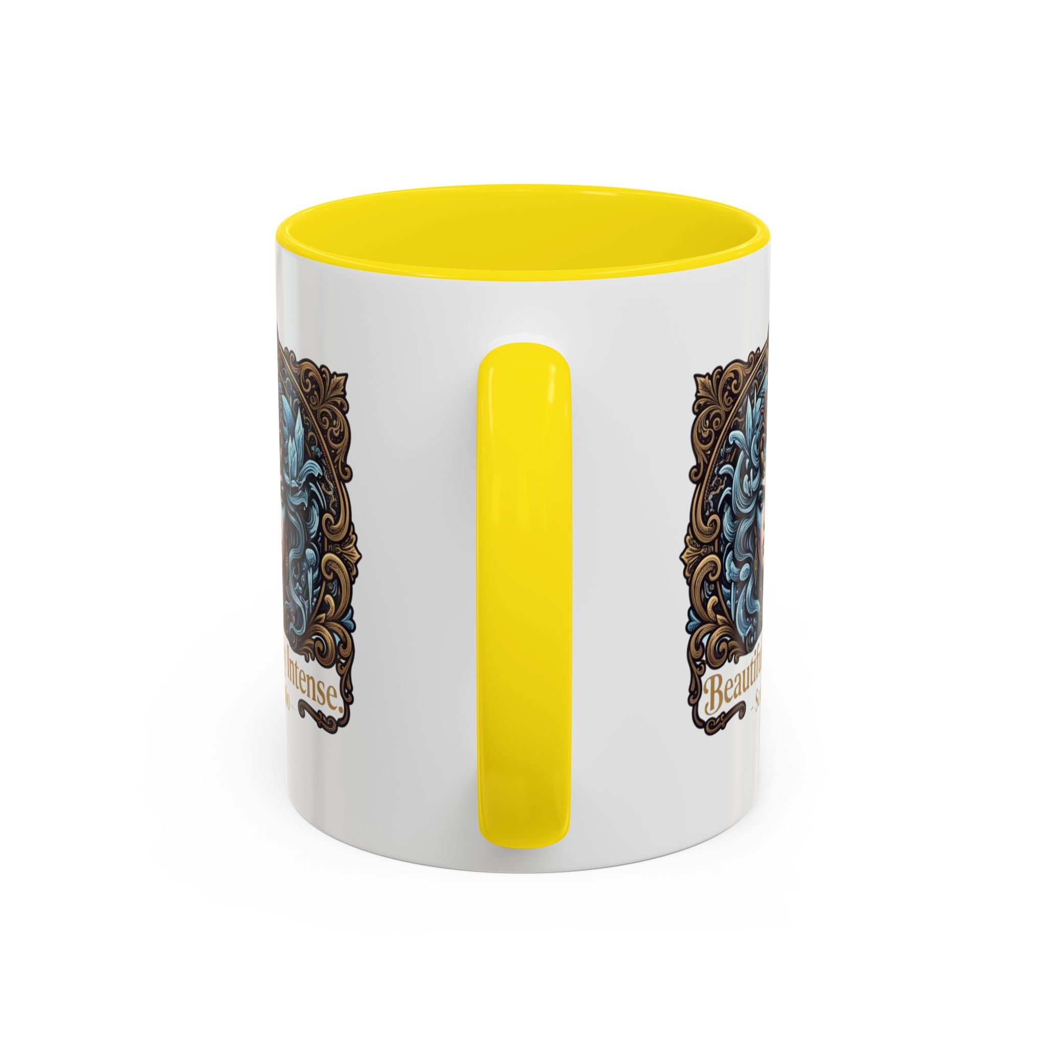 Scorpio Accent Coffee Mug — "Beautifully Intense" Zodiac Design (11/15oz)