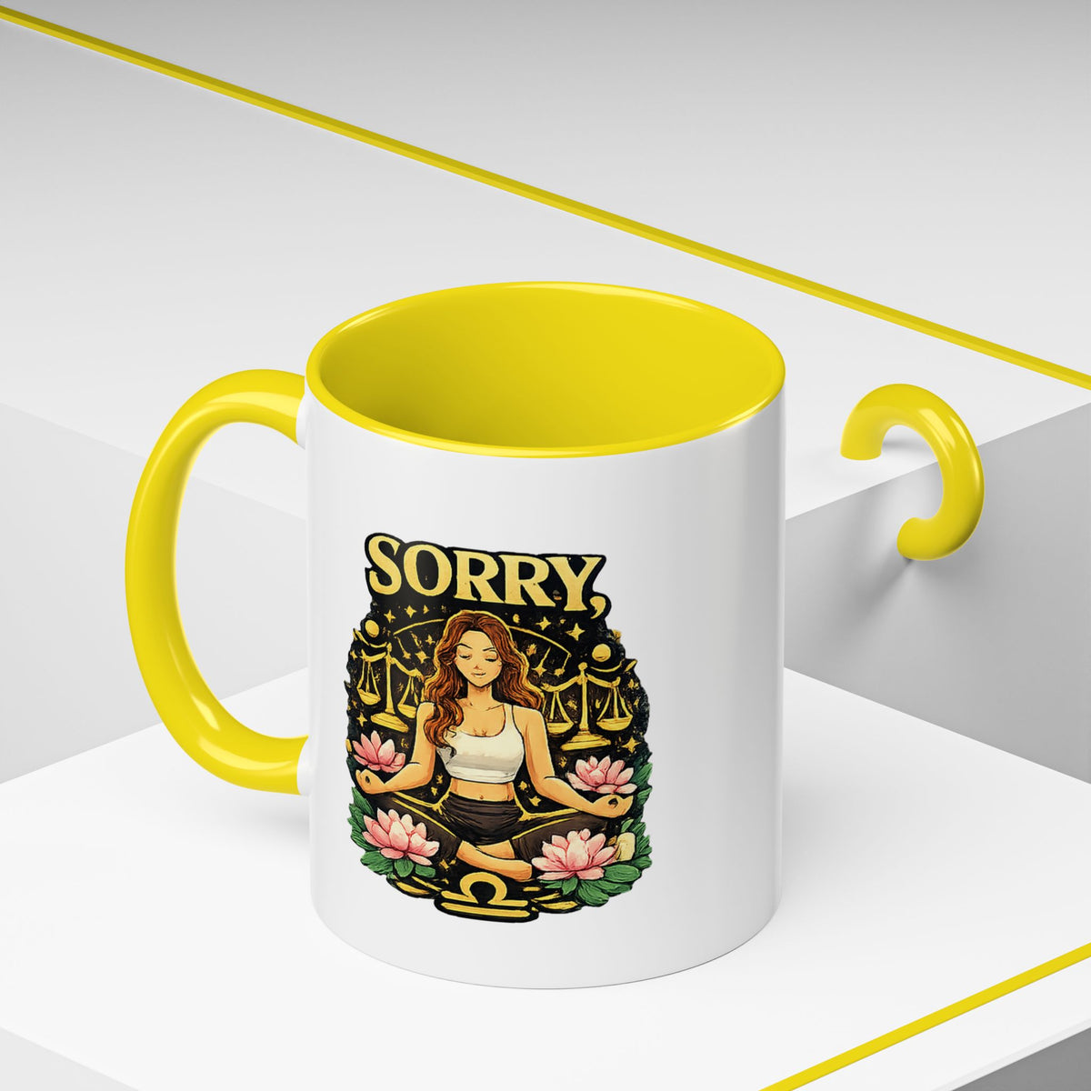 Libra Zodiac Accent Coffee Mug