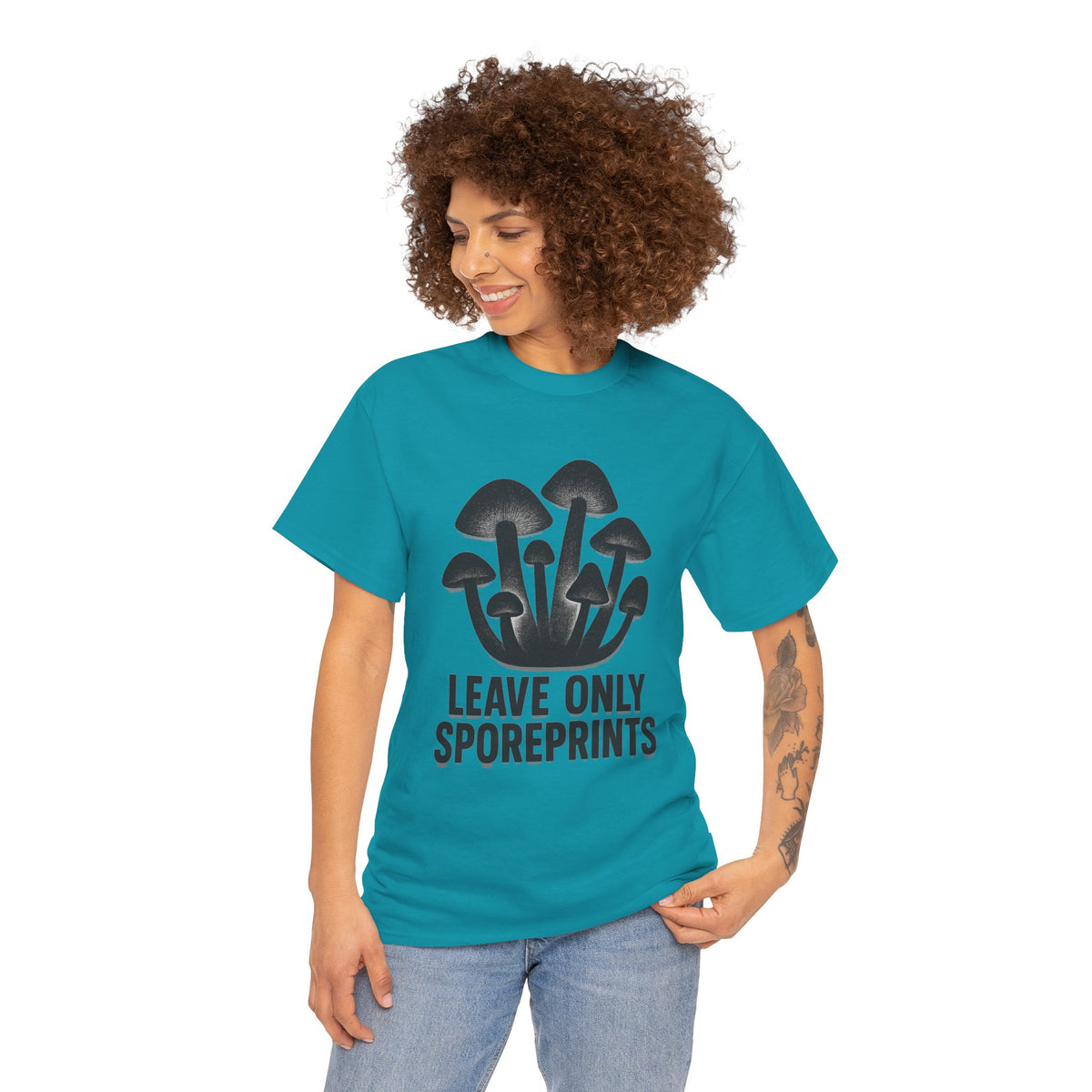 Mushroom Tee — "Leave Only Sporeprints" Eco Nature Graphic Shirt - Trending Now - August 2026