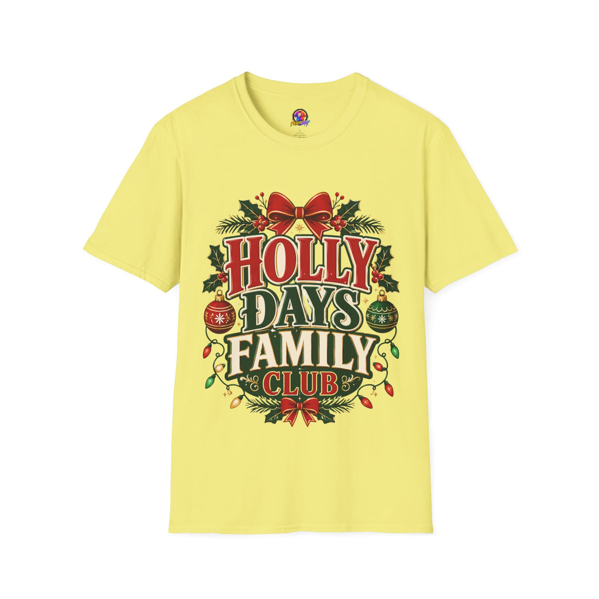 Holly Days Family Club T‑Shirt — Festive Christmas Holiday Tee