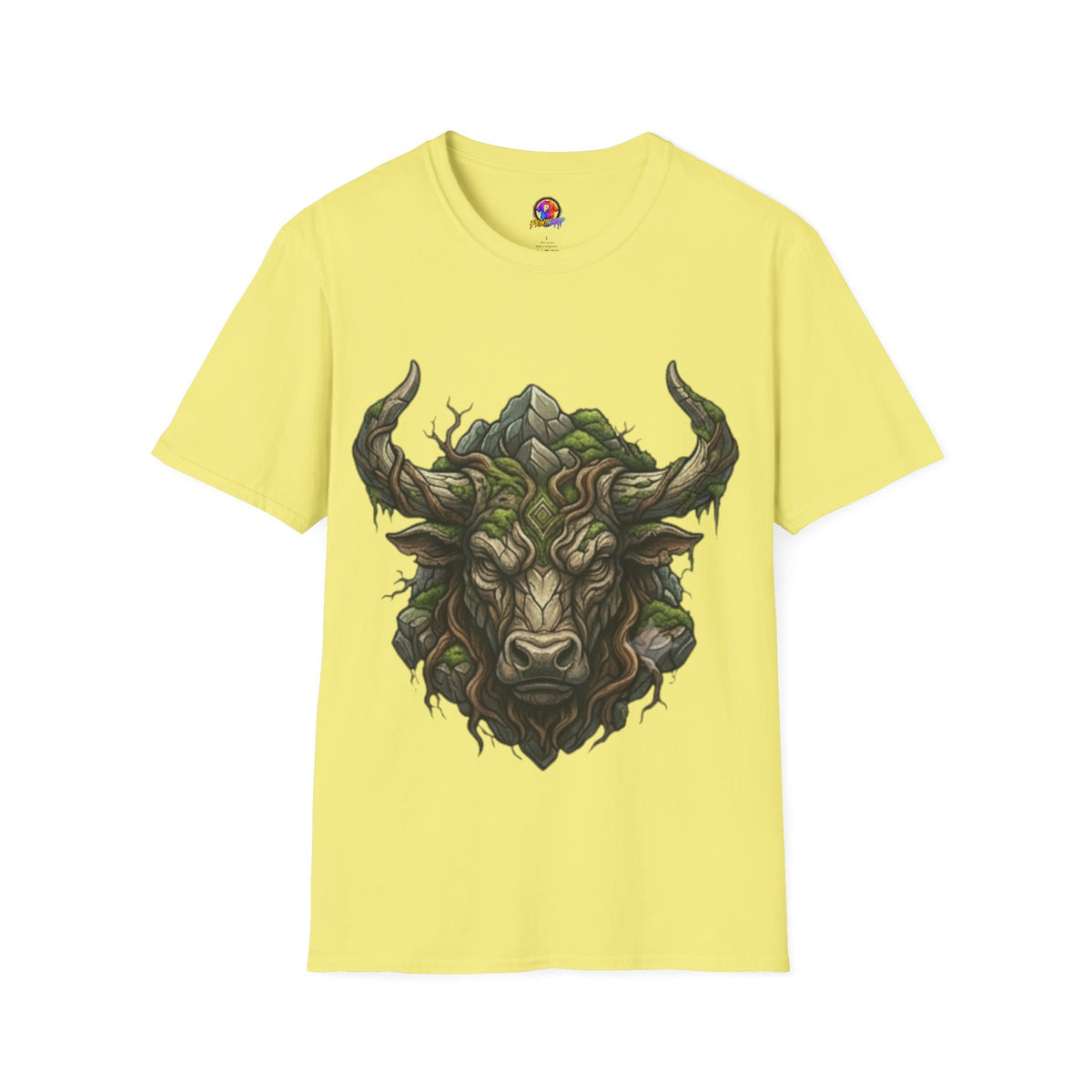 Taurus Greenman Bull T-Shirt — Nature Spirit Woodland Bull Graphic Tee