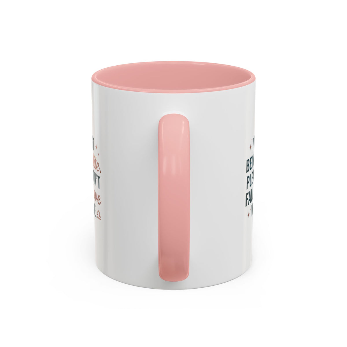 Libra Zodiac I'm Just Being Polite Coffee Mug — Funny Romantic Humor Accent Mug