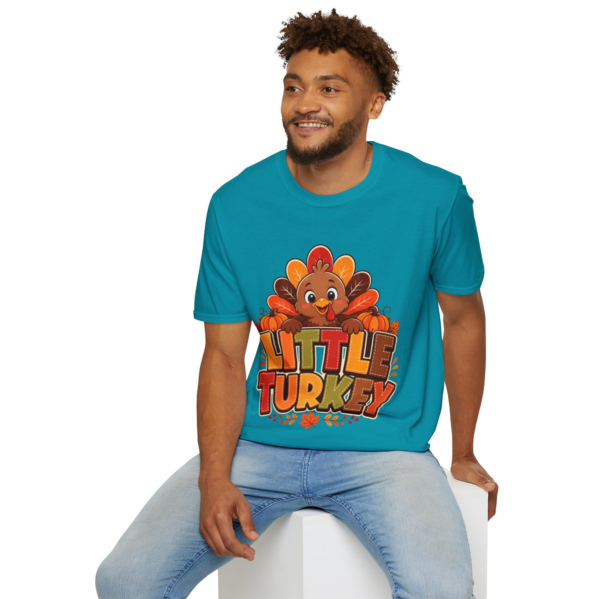 Thanksgiving T-Shirt Little Turkey T‑Shirt – Cute Thanksgiving Kids & Family Tee