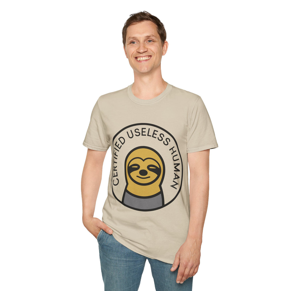 Certified Useless Human Sloth T-Shirt — Funny Lazy Sloth Graphic Tee - Trending Now - August 2026