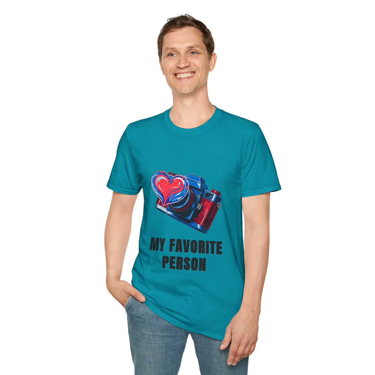 My Favorite Person Camera Heart T-Shirt — Photography Lover Graphic Tee - Trending Now - August 2026