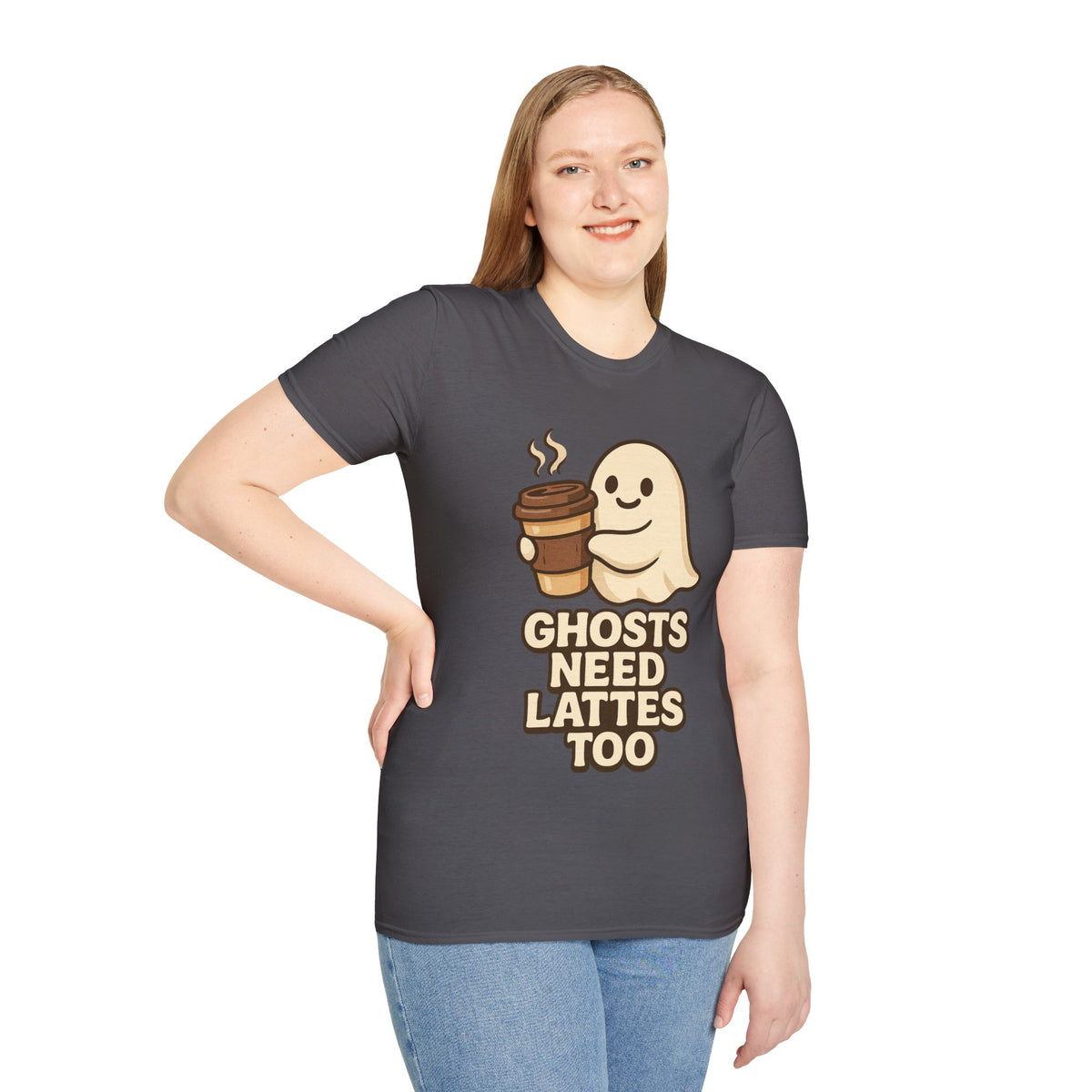 Ghosts Need Lattes Too T-Shirt - Trending Now - August 2026