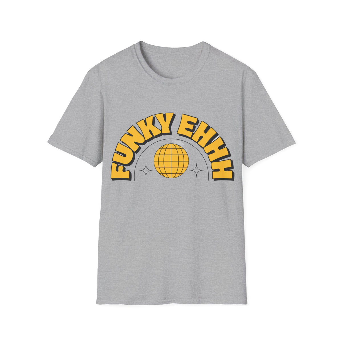 Funky Ehhh T-Shirt — Retro Yellow Disco Graphic Tee - Trending Now - August 2026