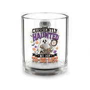 Halloween Glass Mug 10 oz  Currently Haunted By My To-Do List Glass Mug — 10oz Halloween Coffee Cup