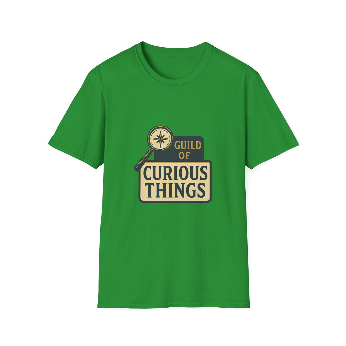 Curious Things T‑Shirt — Guild of Curious Vintage Badge Tee - Trending Now - August 2026
